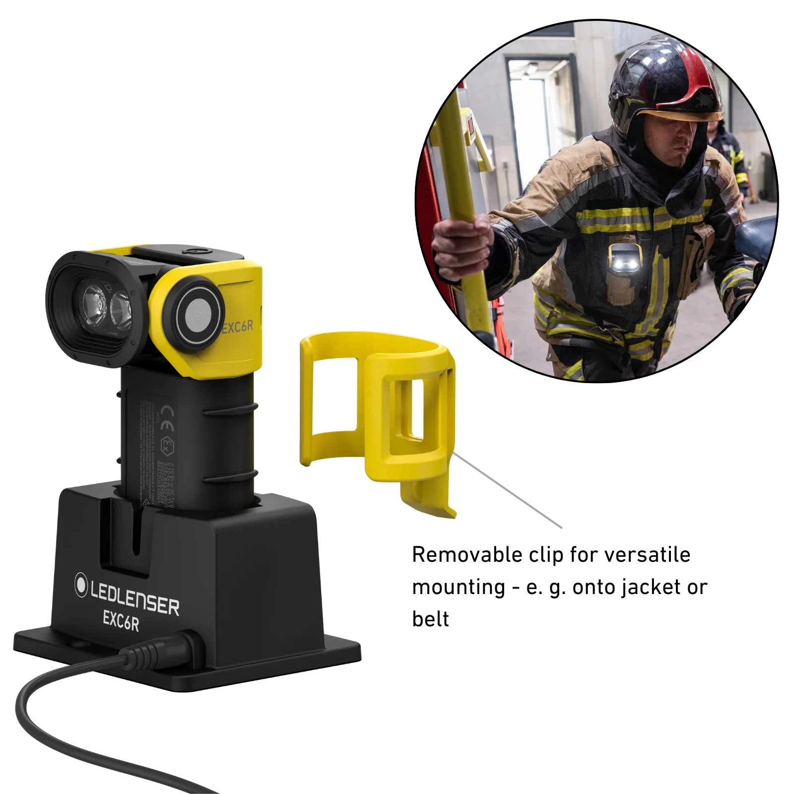 ATEX EXC6R Right Angle Rechargeable Torch Zone 0/21, 300 Lumens - Image 7