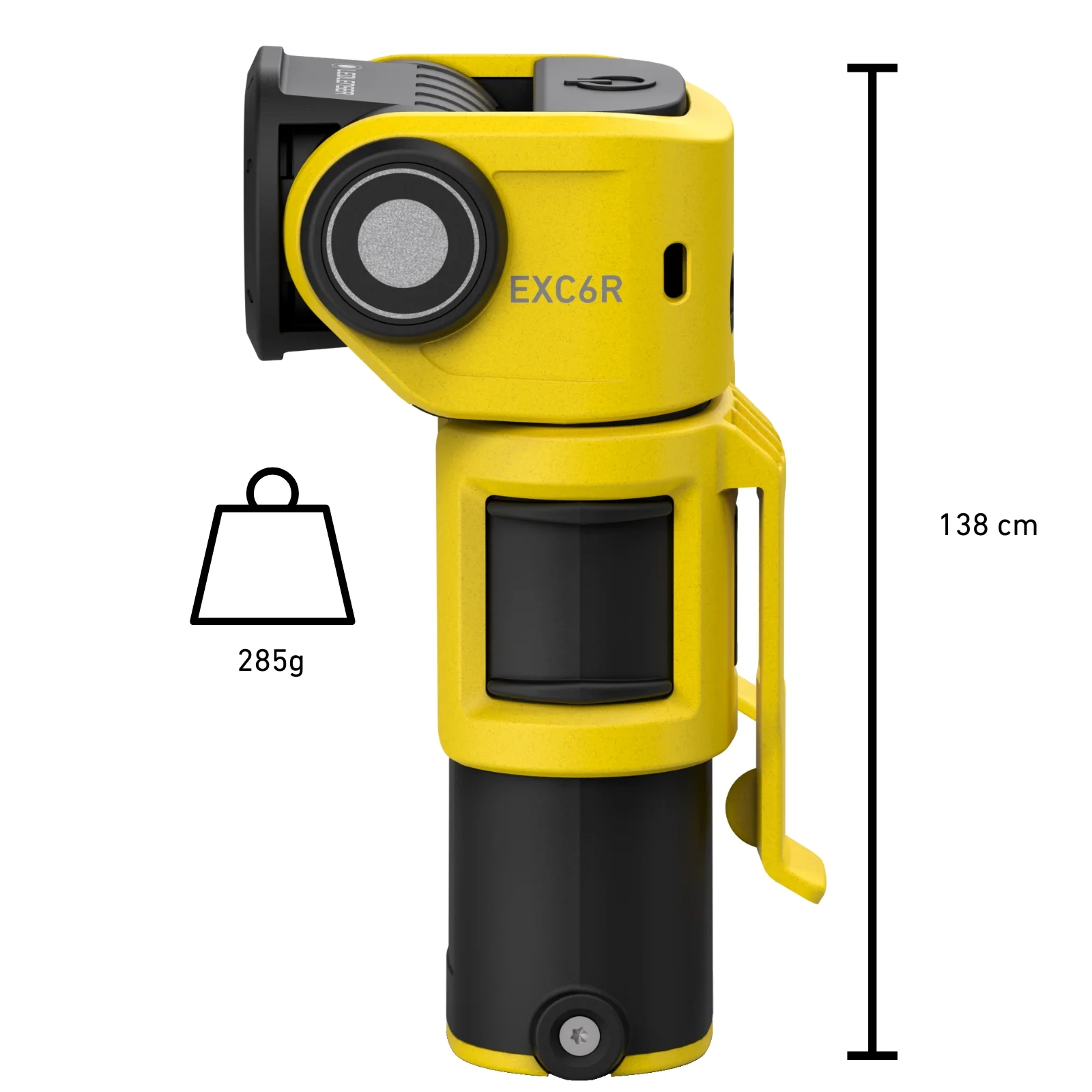ATEX EXC6R Right Angle Rechargeable Torch Zone 0/21, 300 Lumens - Image 9
