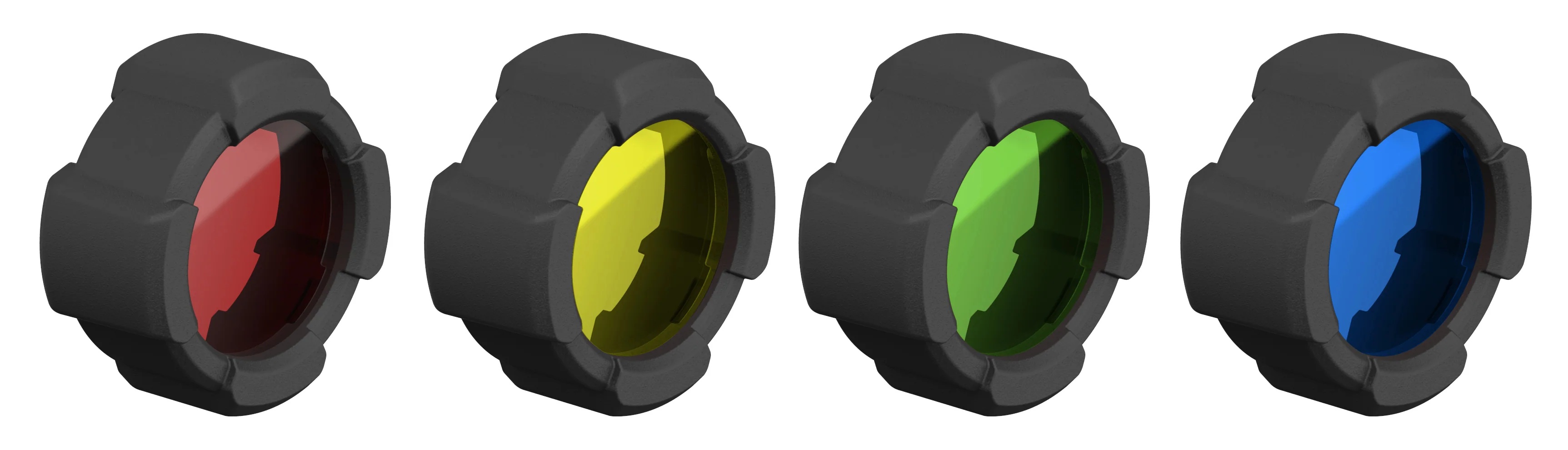 Torch Colour Filter Caps 53mm, Set of 4