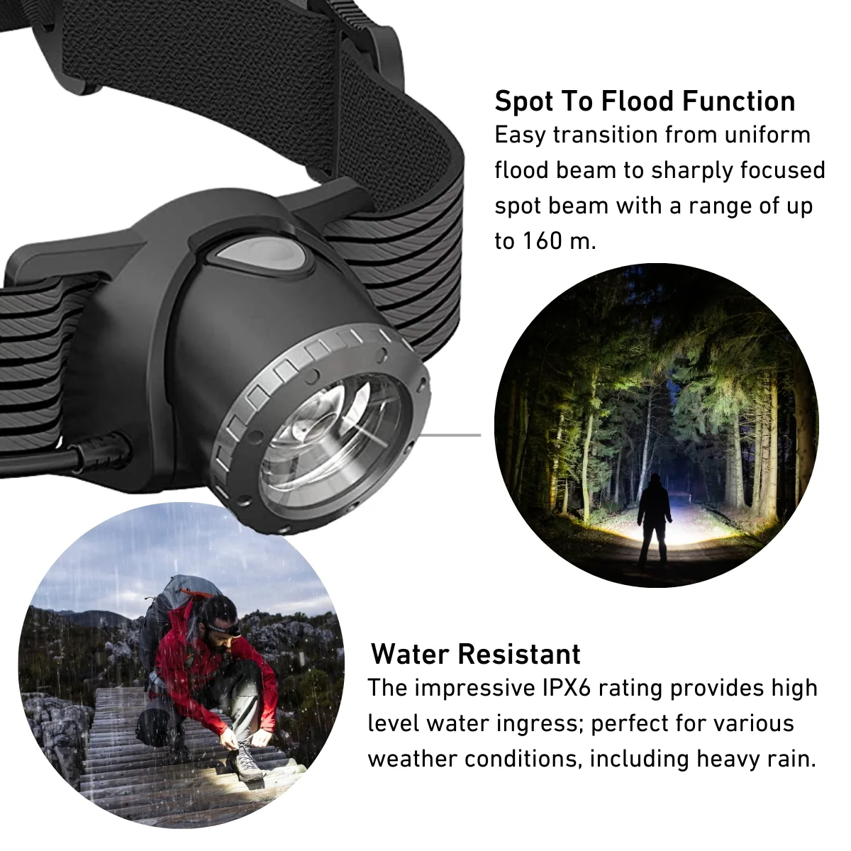 H7 SE Special Edition Battery Operated Head Torch, 300 Lumens - Image 5