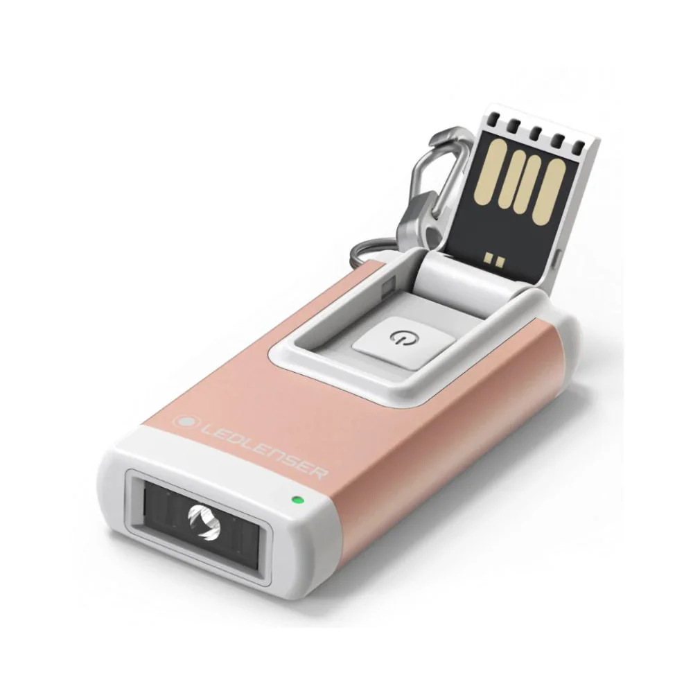 K4R Rechargeable Keyring Torch, Rose Gold - Image 3