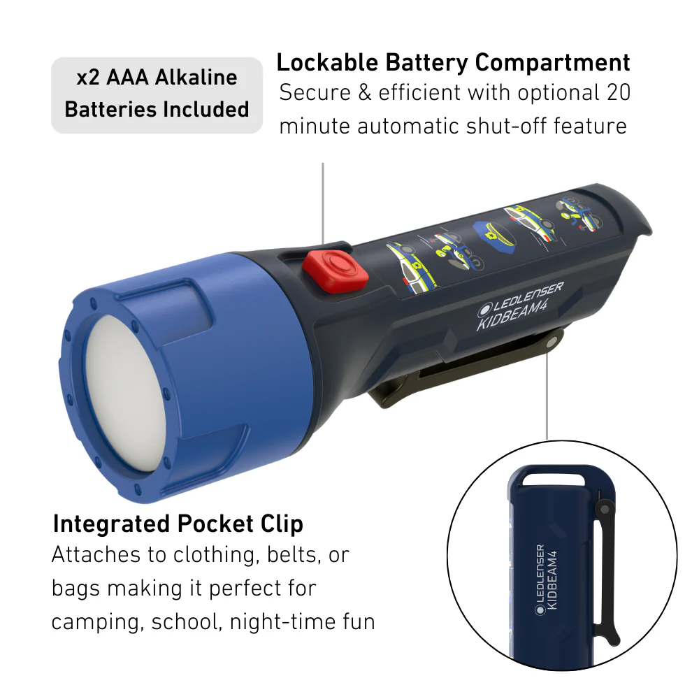 KidBEAM4 Blue Police Children's Torch - Image 5