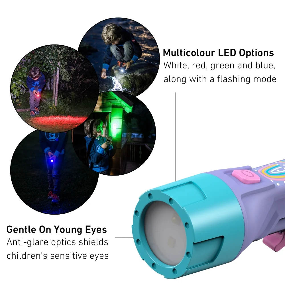 KidBEAM4 Purple Rainbows Children's Torch - Image 5