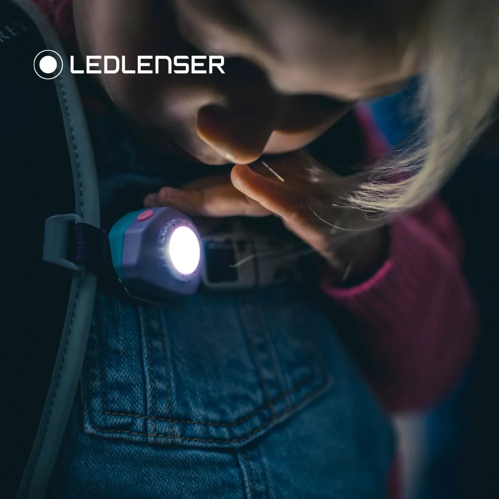 KidLED4R Rechargeable Head Torch, Purple Rainbows - Image 7