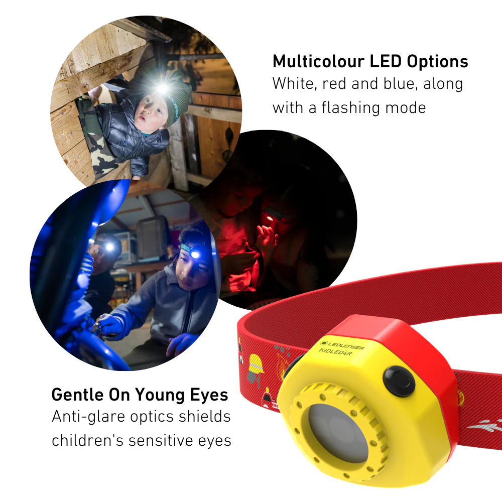 KidLED4R Children's Rechargeable Head Torch, Red Fire Service - Image 5