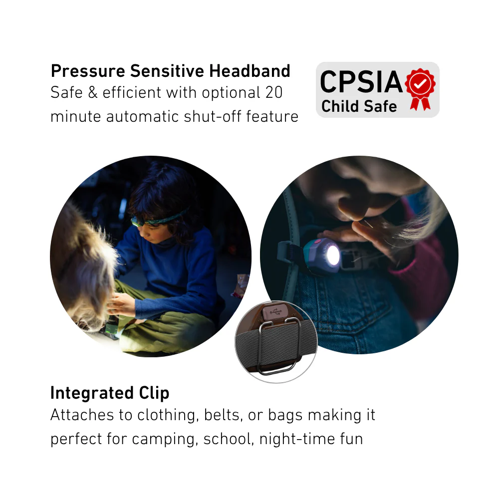 KidLED4R Children's Rechargeable Head Torch, Red Fire Service - Image 8