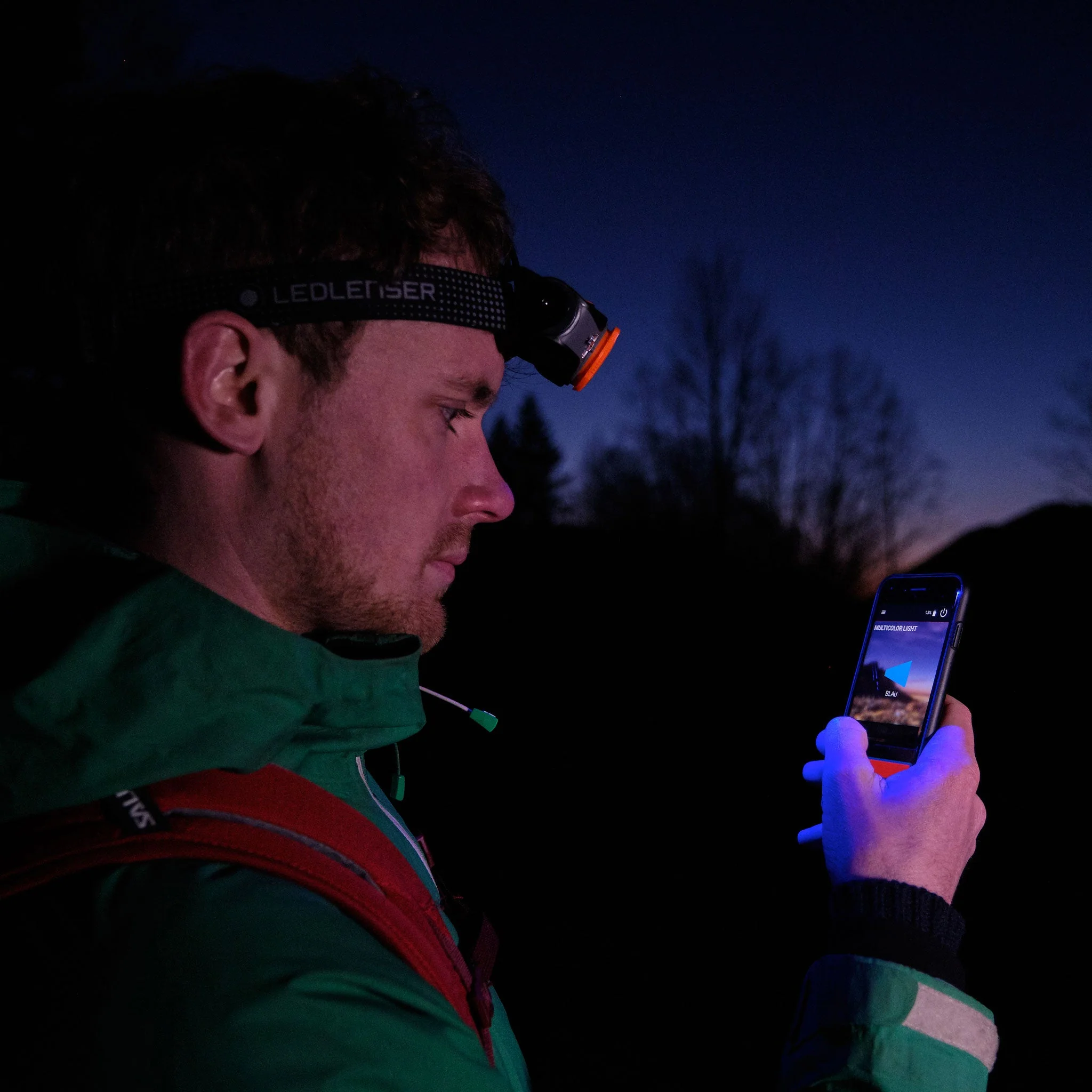 MH11 RGB Rechargeable Head Torch, 1000 Lumens - Image 3