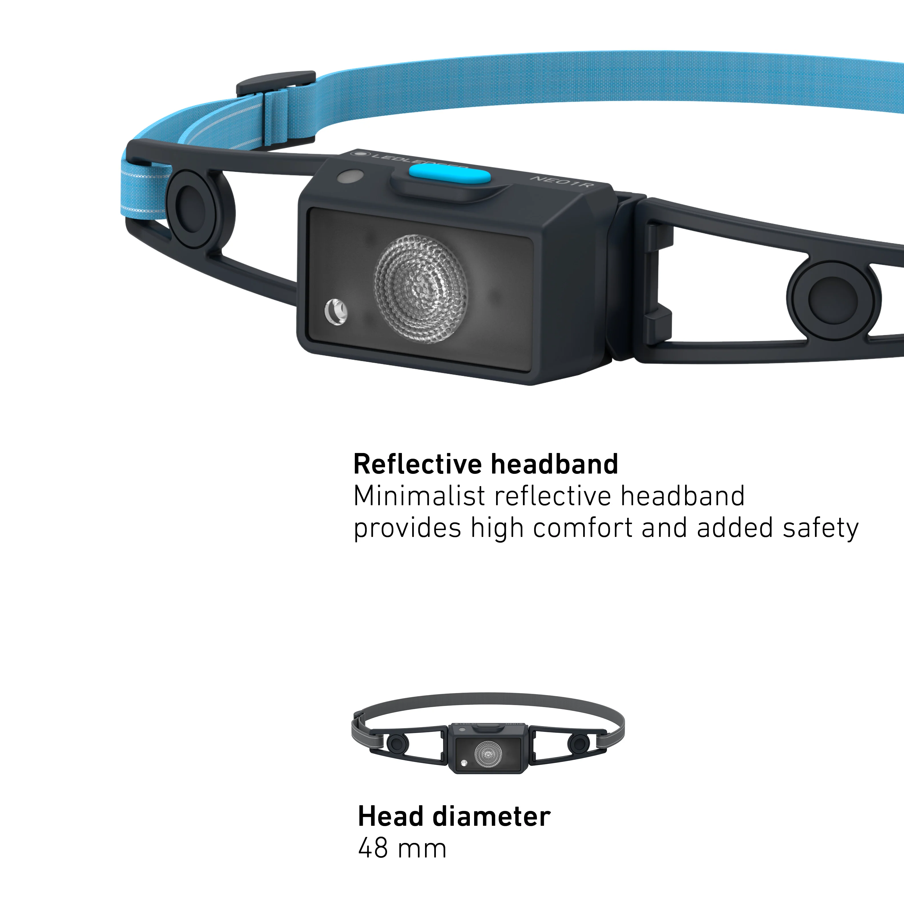 NEO1R Rechargeable Running Head Torch, 250 Lumens - Image 4