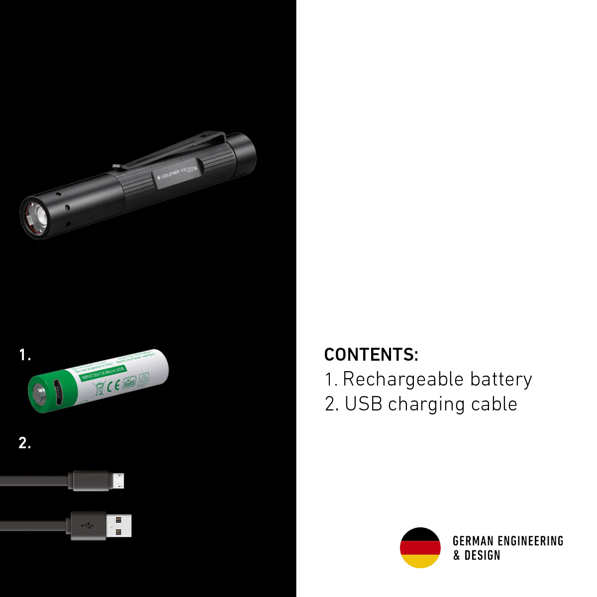 P2R Core Rechargeable Torch 2020, 120 Lumens - Image 5
