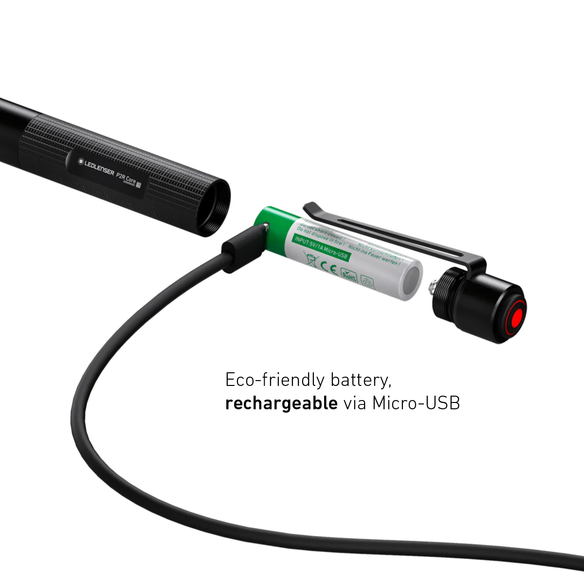P2R Core Rechargeable Torch 2020, 120 Lumens - Image 6