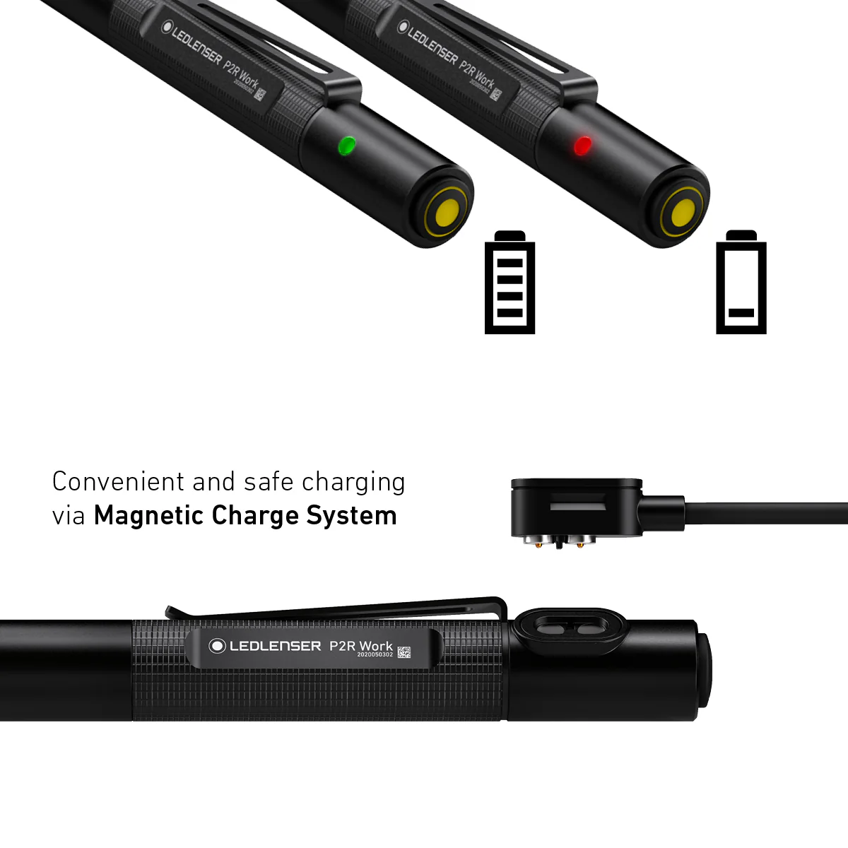 P2R Work Rechargeable Torch 2020, 110 Lumens - Image 4