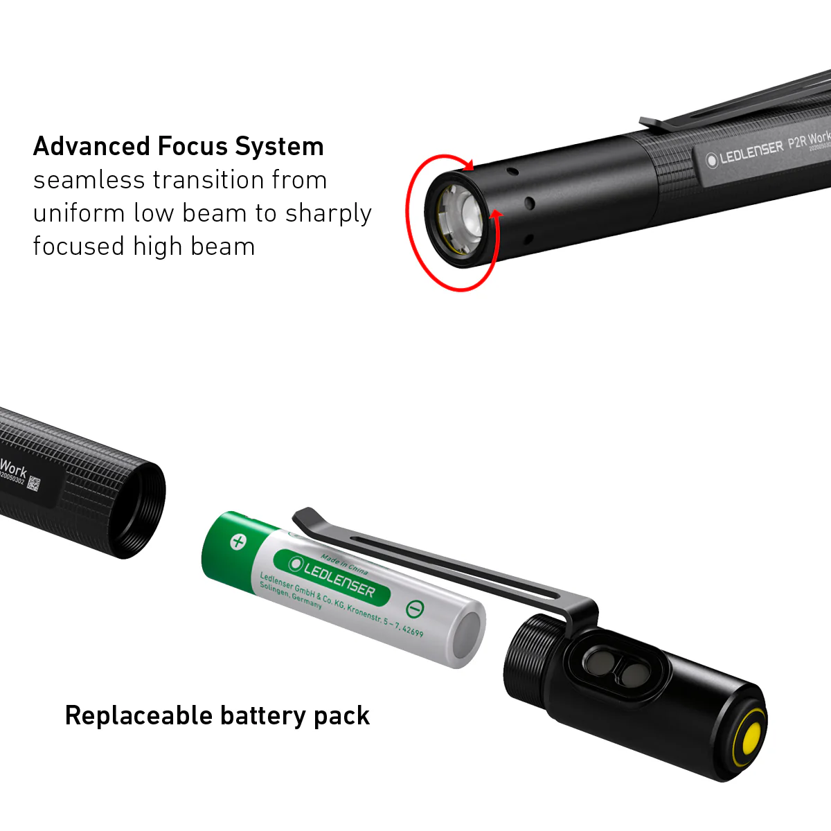 P2R Work Rechargeable Torch 2020, 110 Lumens - Image 5
