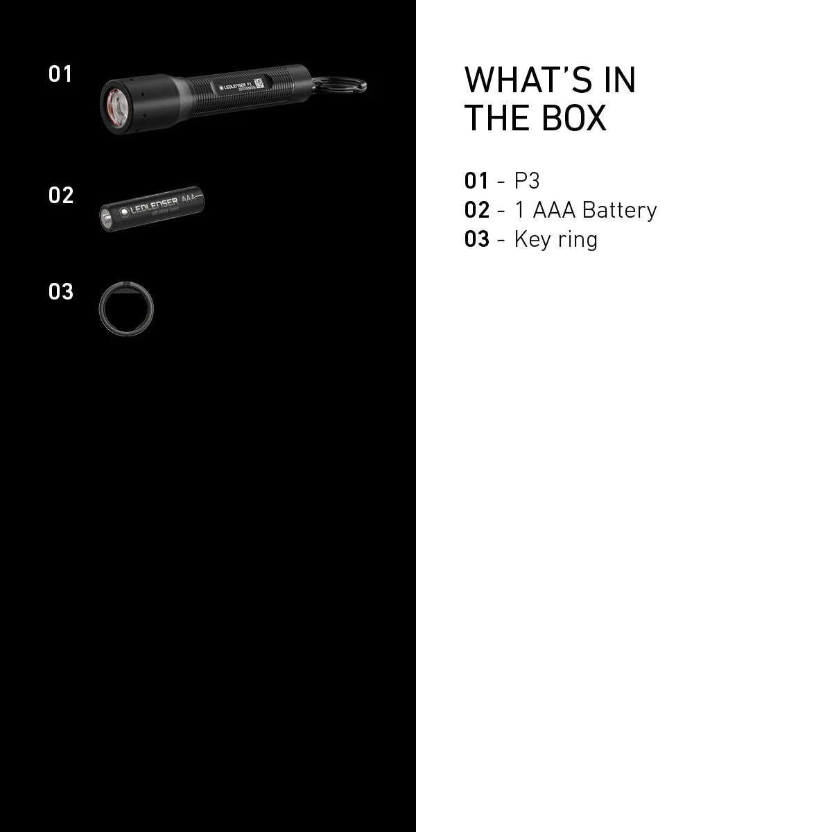 P3 Battery Operated Keyring Torch 2025, 130 Lumens - Image 5