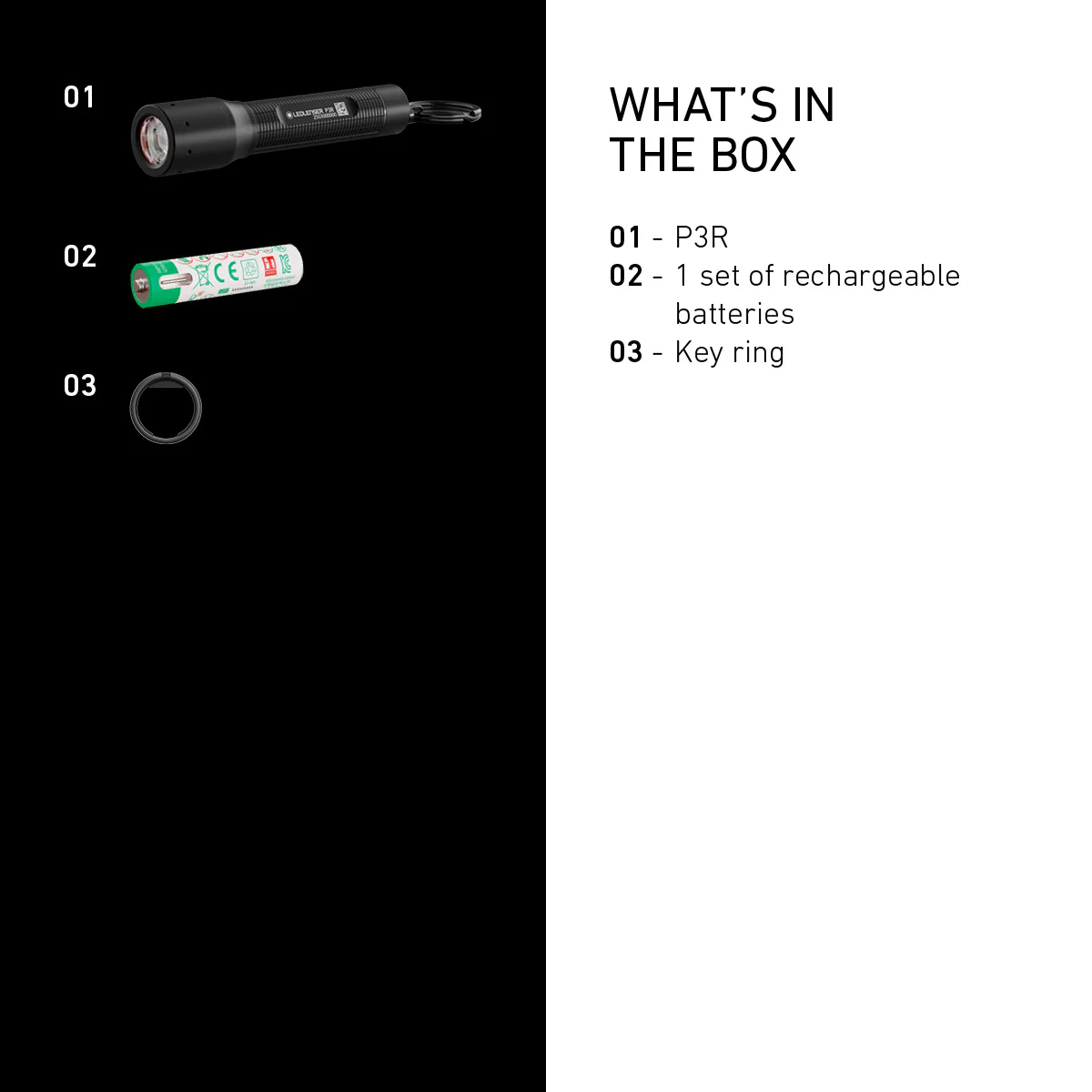 P3R Rechargeable Keyring Torch 2025, 200 Lumens - Image 5