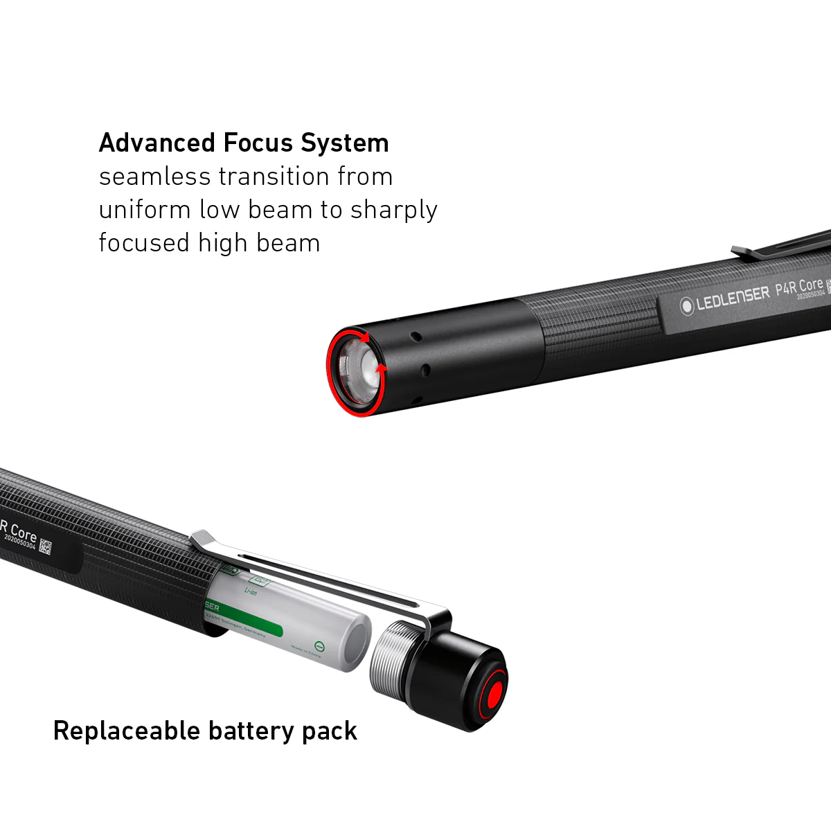 P4R Core Rechargeable Torch 2020, 200 Lumens - Image 6