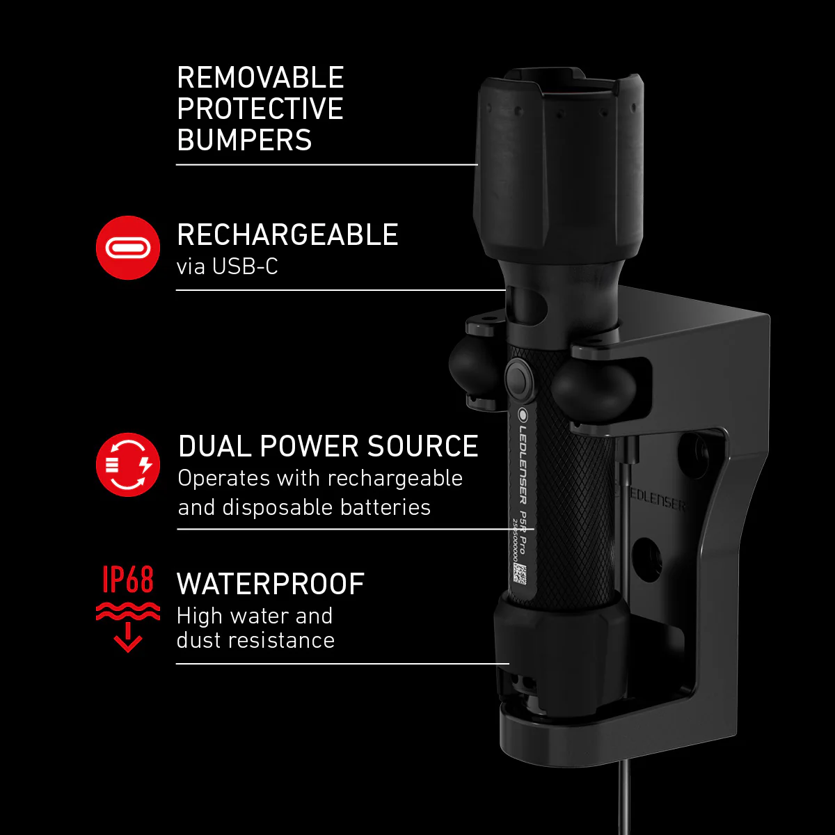 P5R Pro Rechargeable Torch 2025, 750 Lumens - Image 3