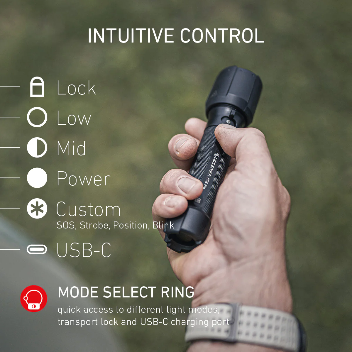 P7R Pro Rechargeable Torch 2025, 2000 Lumens - Image 3