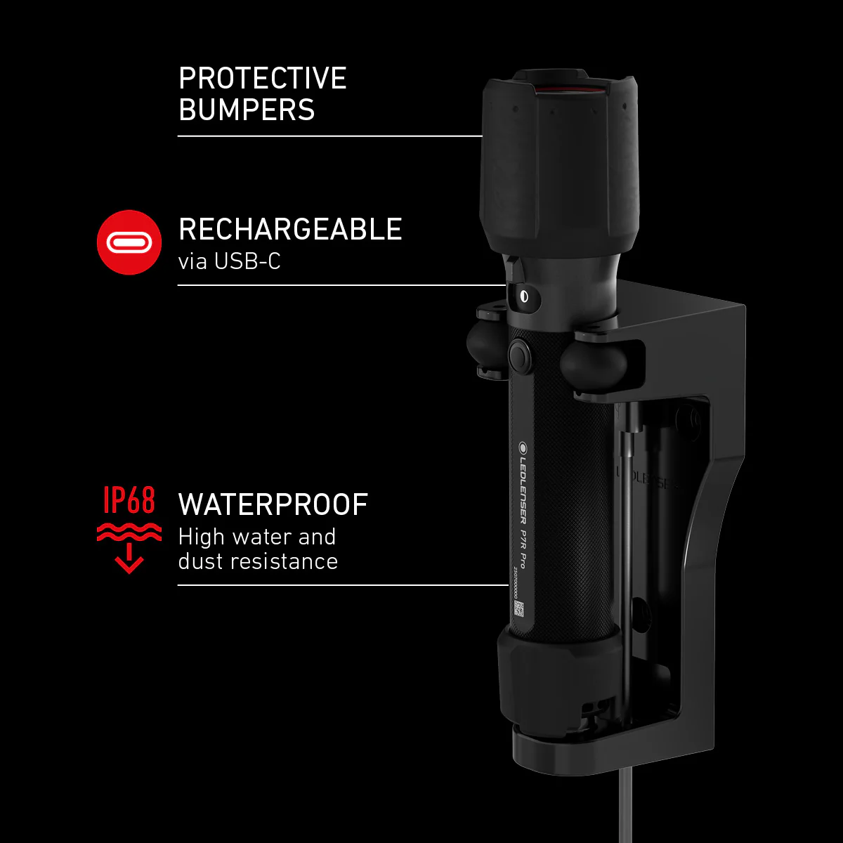 P7R Pro Rechargeable Torch 2025, 2000 Lumens - Image 4