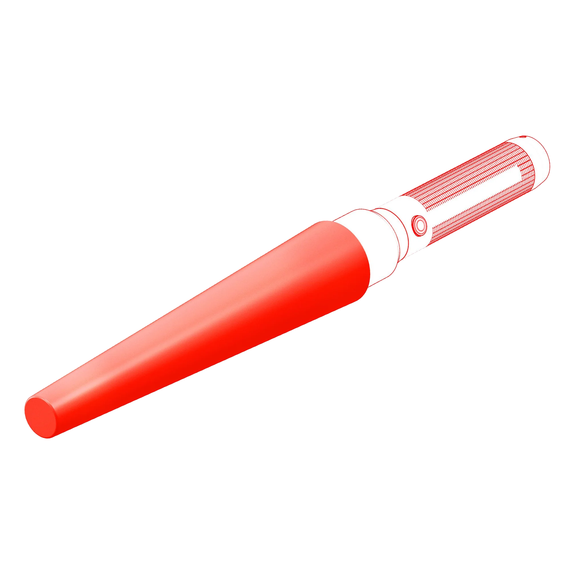 Torch Signal Cone Orange 35.1mm Diameter - Image 3