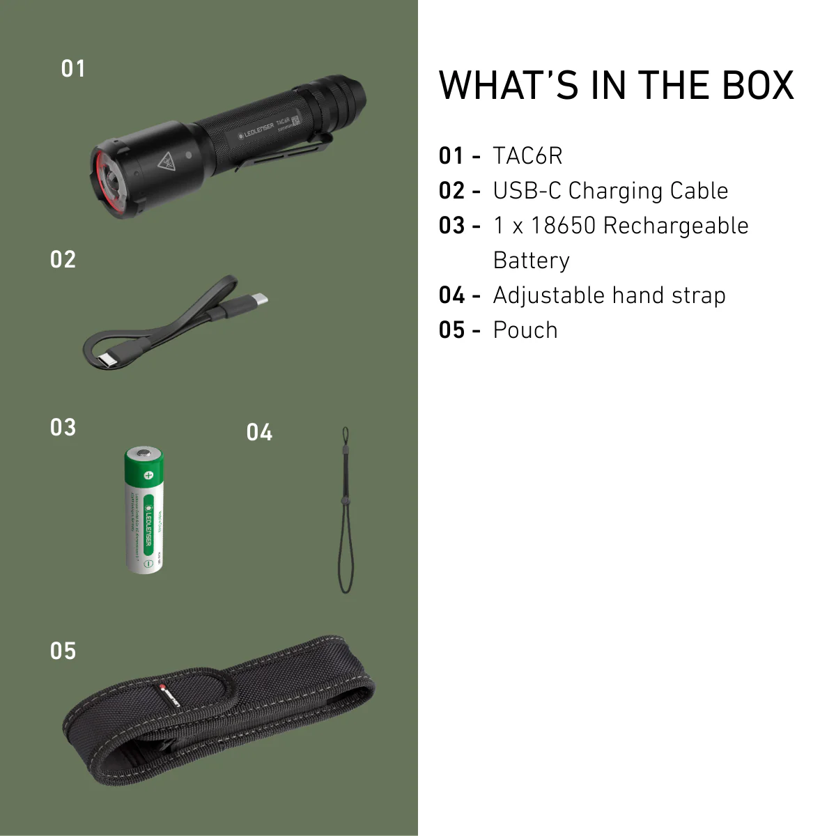 TAC6R Tactical Rechargeable Torch 2026, 2000 Lumens - Image 8