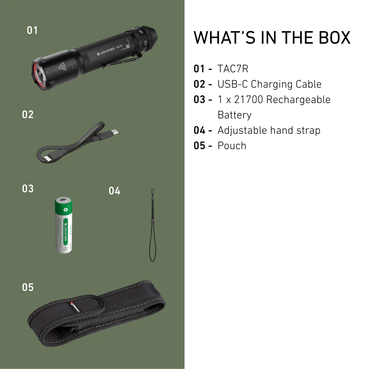 TAC7R RGB Tactical Rechargeable Torch 2026, 3200 Lumens - Image 8