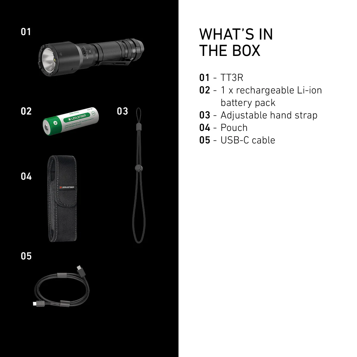 TT3R Tactical Rechargeable Torch 2025, 1900 Lumens - Image 9