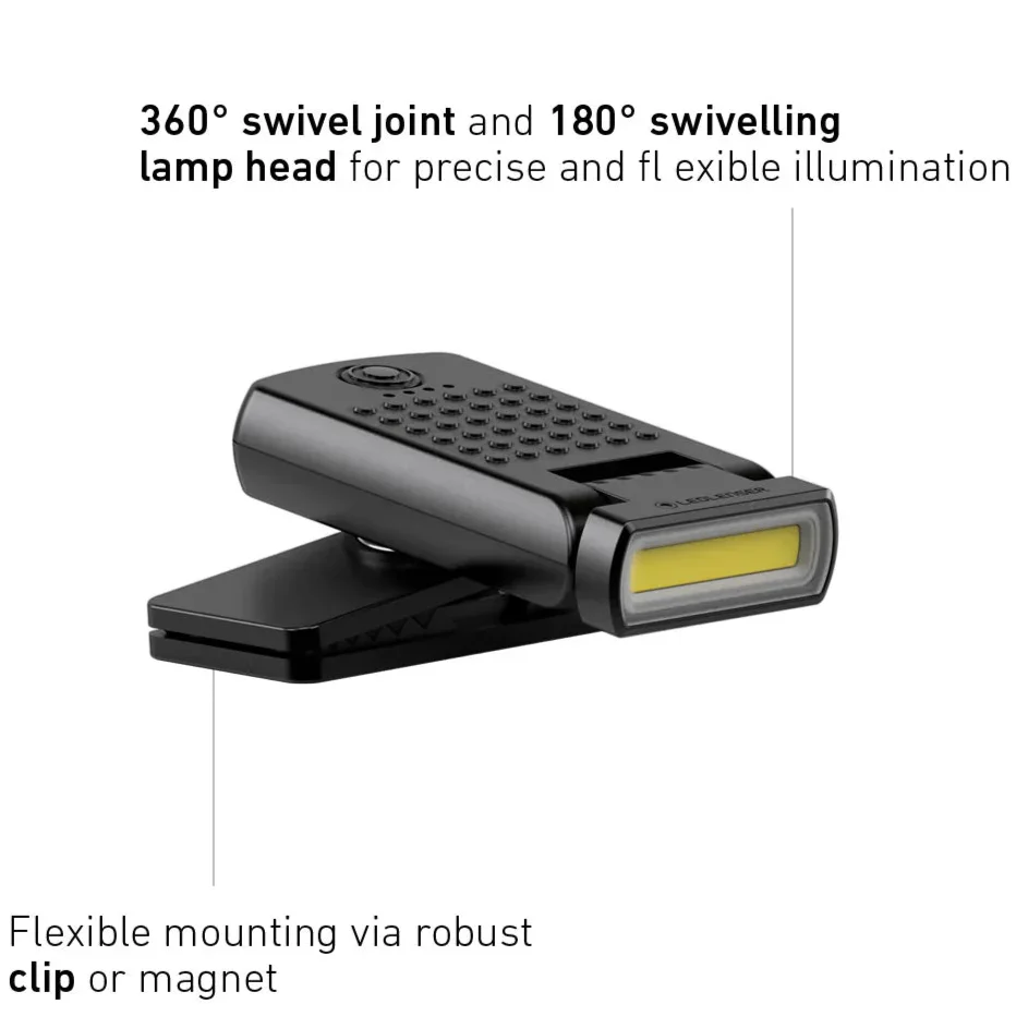 W1R Police Blue Flash Rechargeable Clip Light, 220 Lumens - Image 4